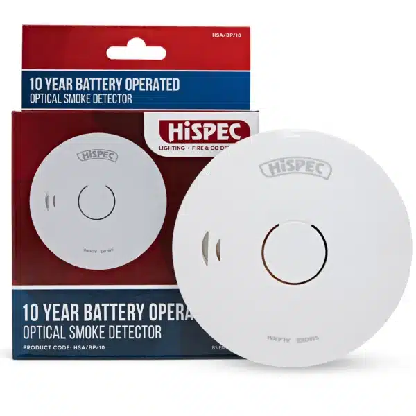 Battery Operated Smoke Detector powered by a 10 year battery