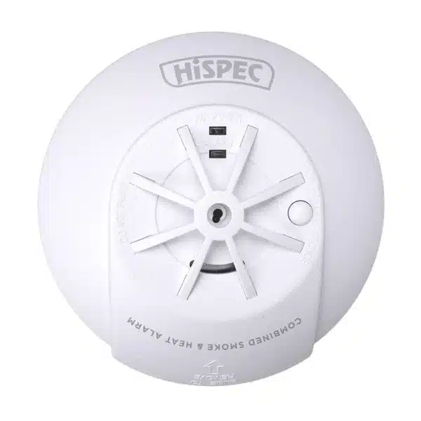 COMBO Fast Fix Mains Smoke & Heat Detector with 10yr Rechargeable Lithium Battery Backup