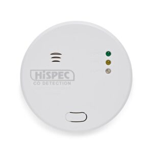 Interconnectable Fast Fix Mains Carbon Monoxide Alarm with 10yr Rechargeable Lithium Battery Back
