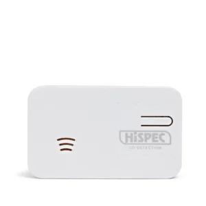 Battery Operated Carbon Monoxide Detector powered by a 10 year battery
