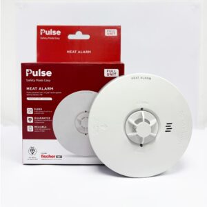 PULSE Mains Heat Alarm W/ 10 Year Lithium Battery Backup (Full Unit)