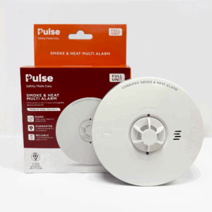 PULSE Mains Smoke and Heat Alarm W/ 10 Year Lithium Battery Backup (Full Unit)